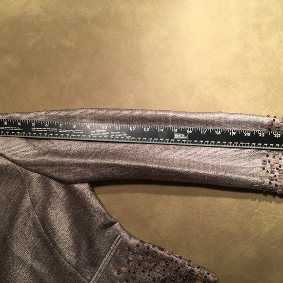 LINDA ALLARD/ELLEN TRACY Beaded/Embellished Silk Blend Evening Jacket, Women’s10 - Picture 5 of 12
